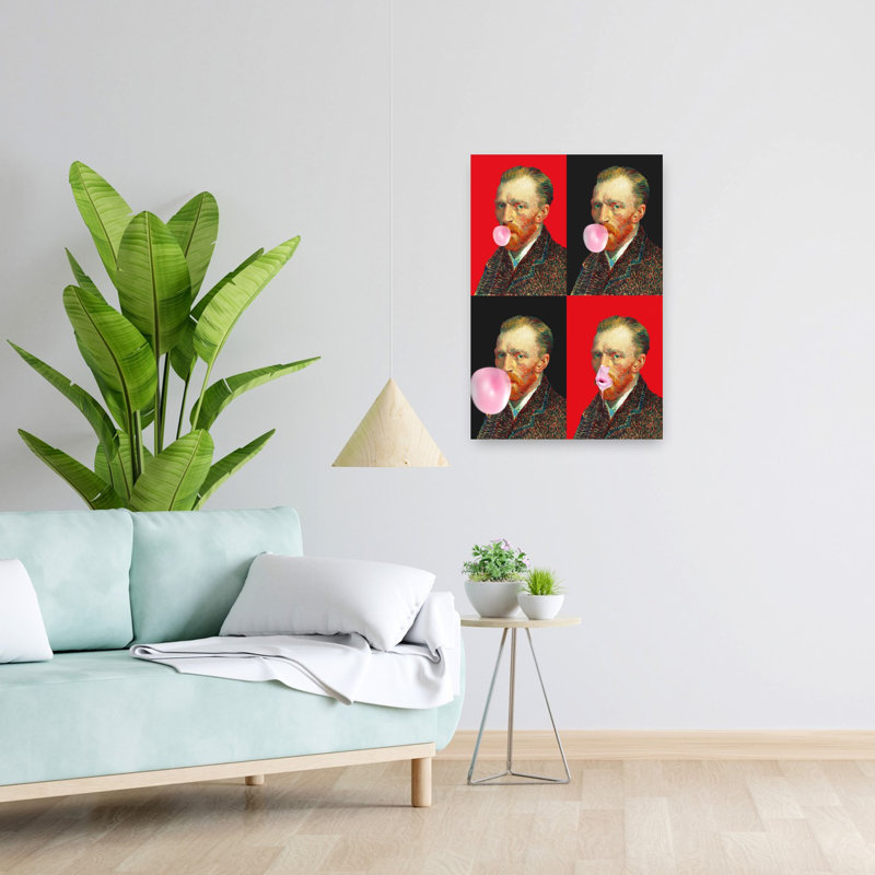 Art contemporain contemporain surréel, H 24 po x l 16 po