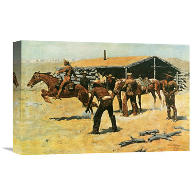 Coming And Going Of The Pony Express by Frederic Remington - Print on Canvas