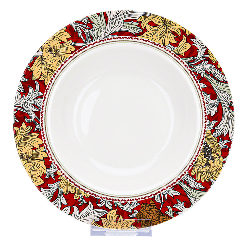 Assiette à soupe en porcelaine Autumn Garden