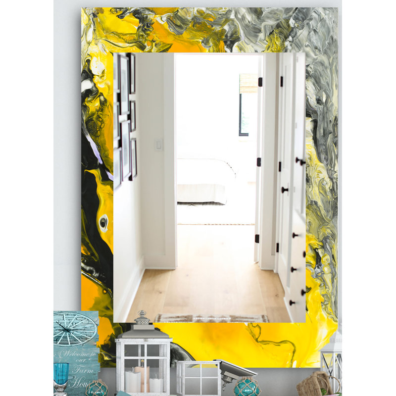 Miroir mural en marbre moderne &, H 39,4 po x l 29,5 po