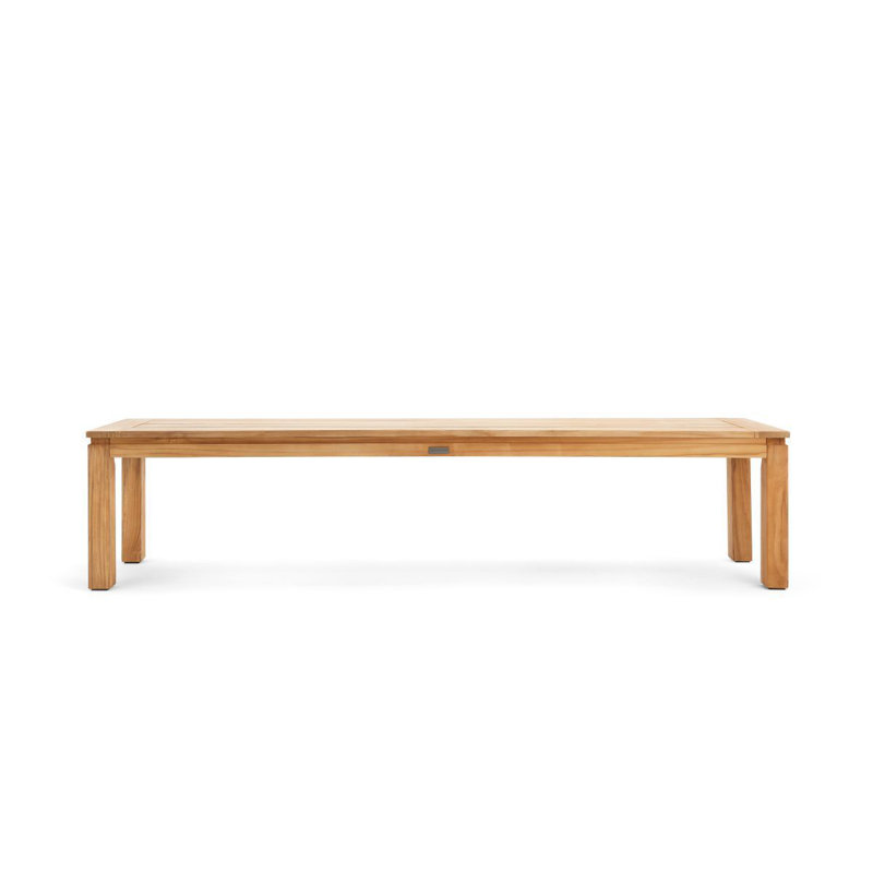 Winston All-Natural Teak Outdoor Dining Bench