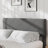 Upholstered Platform Bed Frame with Headboard, Gray Bed with Wood Slats & Noise Free Design-1807751218