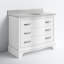 Meuble-lavabo simple en bois massif et manufacturé avec plateau en marbre Goleta-1459319666