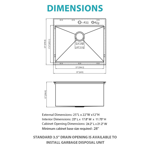 Dimensions du produit