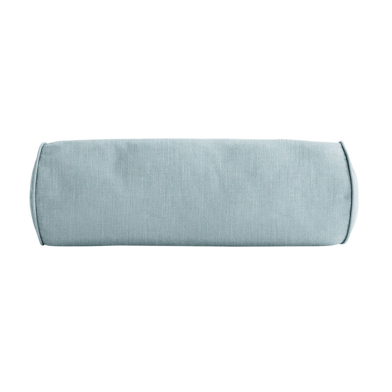  Housse et insert de coussin en polyester pour l'intérieur et l'extérieur, H 8 po x l 24 po, Bleu clair