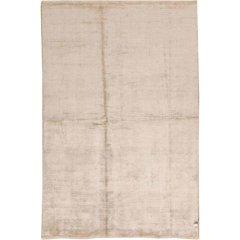Tapis beige noué à la main de haute qualité