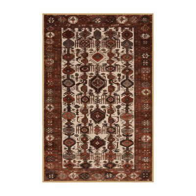 Machine Washable Turkish Brown Area Rug