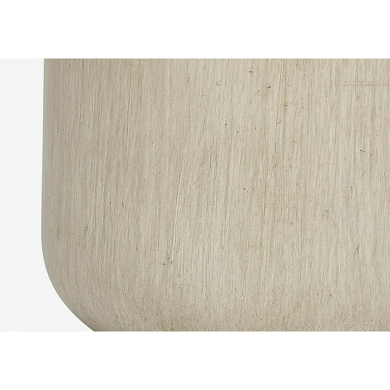 Lighting, 24 po, lampe de table, béton beige, abat-jour ivoire / crème, contemporain, Blanc / Blanc, Beige