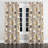 Patchwork Room Darkening Curtains - Brown Neutral Mix Quilt Grommet Curtain - 1 Panel-780771643-780771647