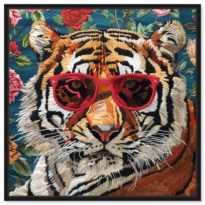 Toile de velours tigré, art moderne par Art Remedy