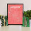 Moscow City Map - No Frame Print-366199245