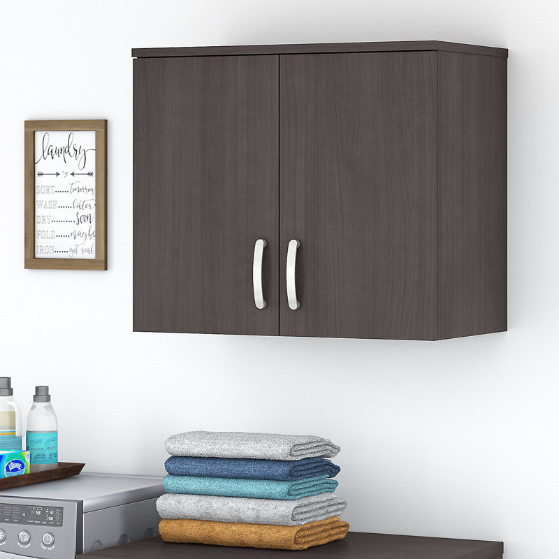 Laundry Storage Bathroom Cabinet, Storm Gray