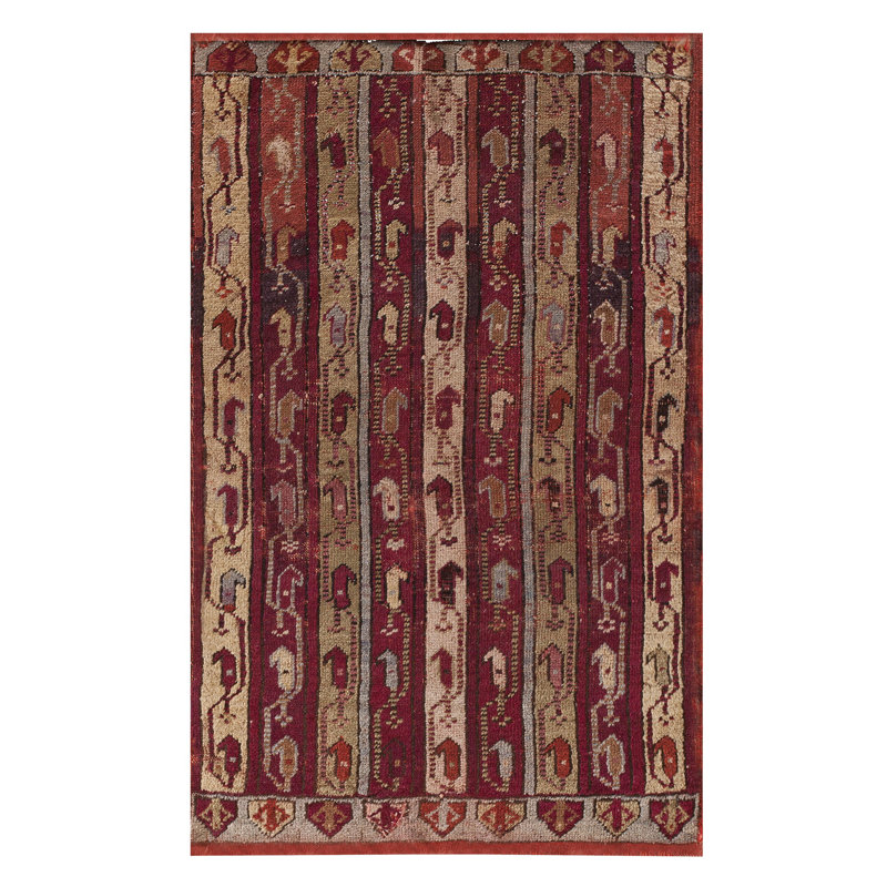 Antique Yastik Turkish Multicolor 1880s Rug