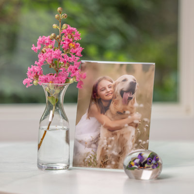 Freestanding Clear Acrylic Picture Frame - 12 Photo Frames
