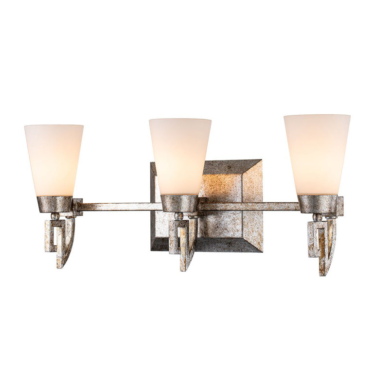 Lemuria 3 - Light Vanity Light, Silver Leaf
