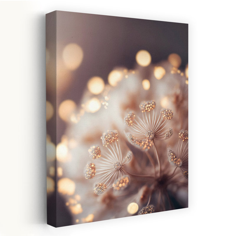 Impression sur toile pissenlit rêve contemporain délicat fleur de rêve, H 36 po x l 24 po
