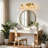 3-light Dimmable Vanity Light With Vintage Floral Tulip Glass Shade-1613618702