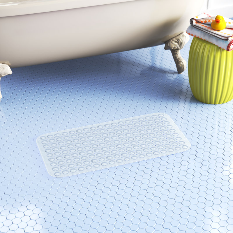 Rectangle Vinyl Non-Slip Shower and Bath Mat - Basics by Wayfair™