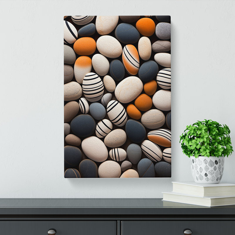 Pebbles Op - No Frame Print, 60cm H x 40cm W x 3cm D