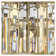 Gemma Mereworth Three-Light Flush Mount Ceiling Light with Rectangular Crystal Prisms