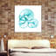 Turquoise Sky Snails - Wrapped Canvas Print-1321637375