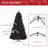7ft Artificial Christmas Black Tree