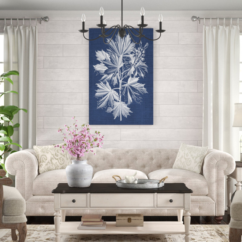 «Foliage Chintz V», peinture sur toile, H 48 po x l 32 po