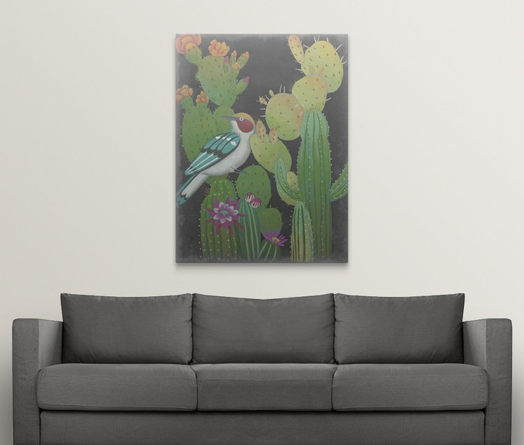 «Desert Twilight II» par Chariklia Zarris, impression, H 48 po x l 36 po x P 1,5 po, Toile
