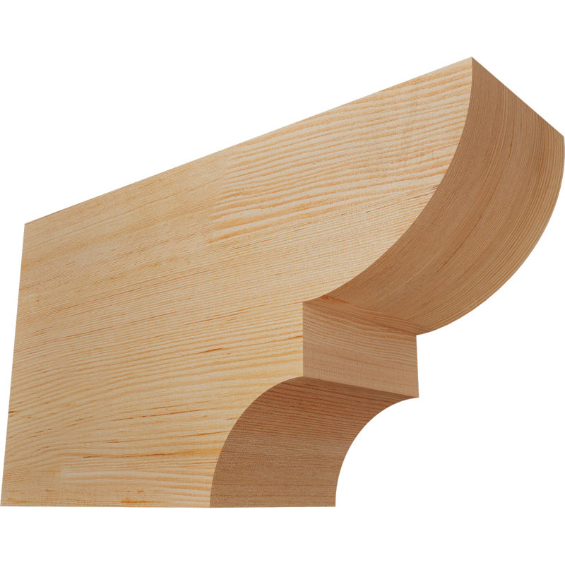 Queue de chevron lisse Ridgewood, Sapin de Douglas, H 10 po x l 5 1/2 po x L 18 po