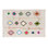 Kaarol Hand Tufted Cotton Moroccan Area Rug in Beige/Orange/Yellow/Navy