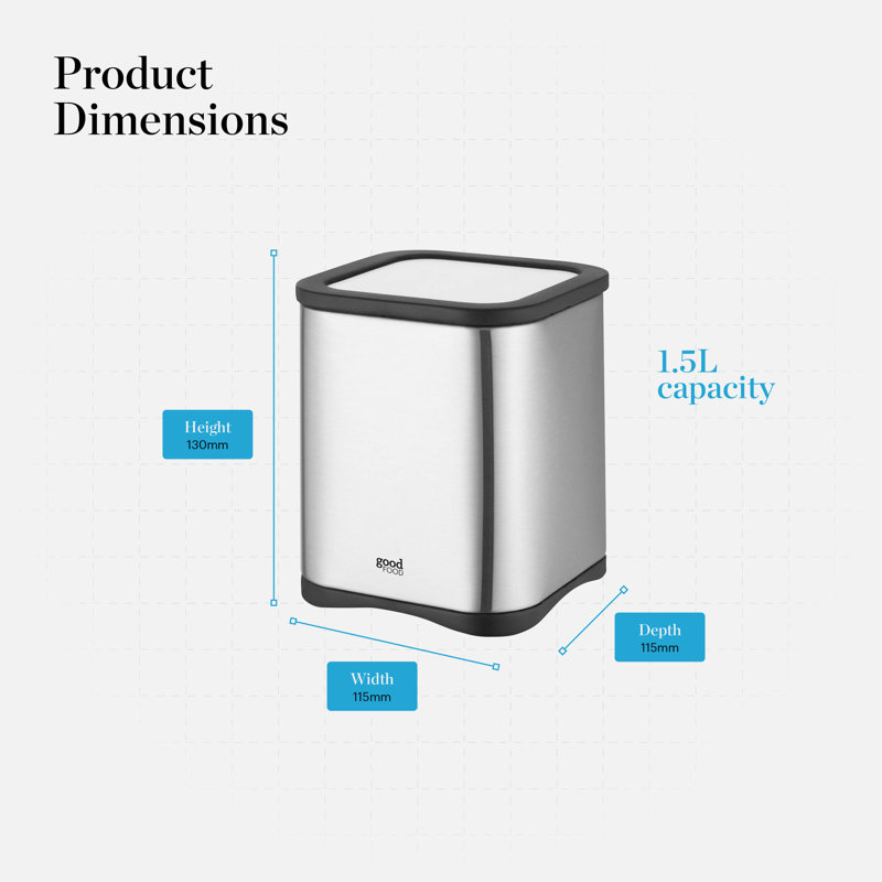 Stainless Steel Canister, 3, 1500 ml