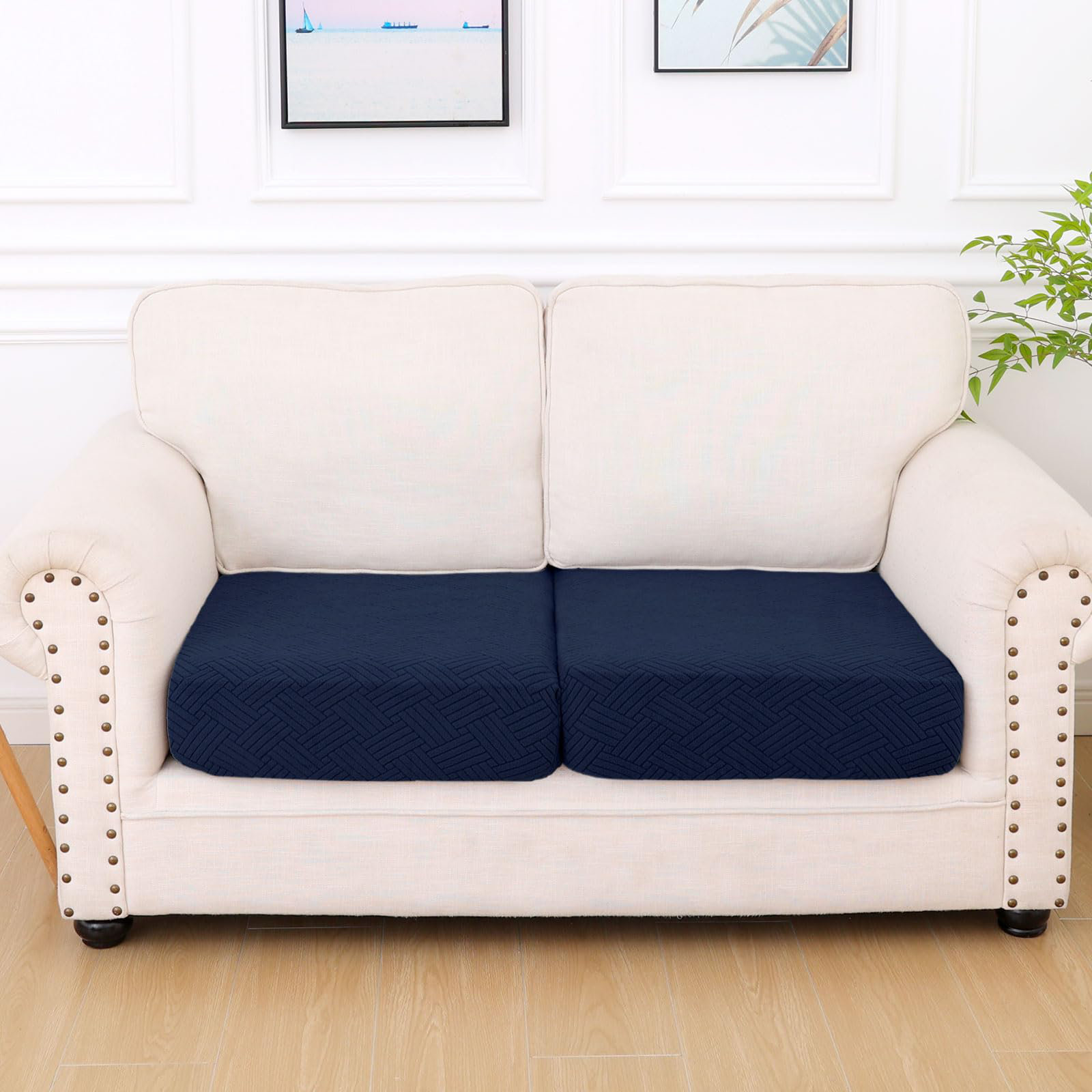 Latitude Run® Waterproof Couch Cushion Covers, Stretch Magic Sofa