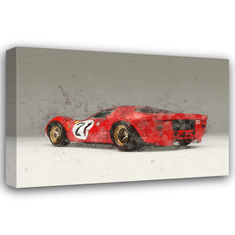 «Ferrari 330 P4 arrière» par Stephen Chambers, impression sur toile tendue, H 20 po x l 24 po x P 1,5 po