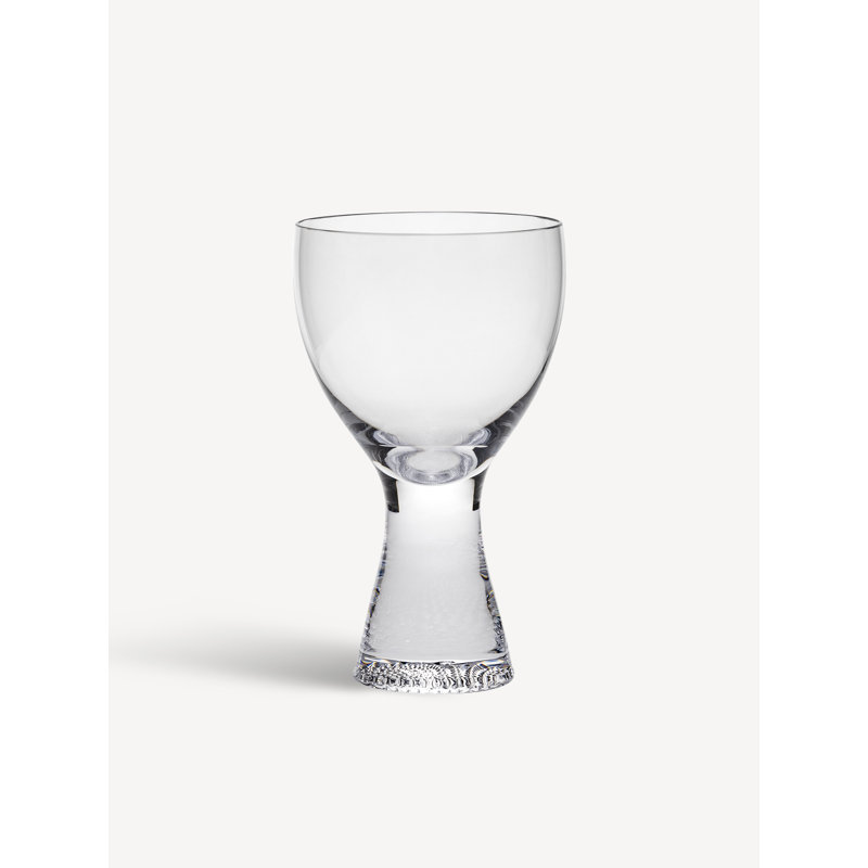 Limelight Clear Crystal Wine Glass Set with Textured Bottom, 8.5oz