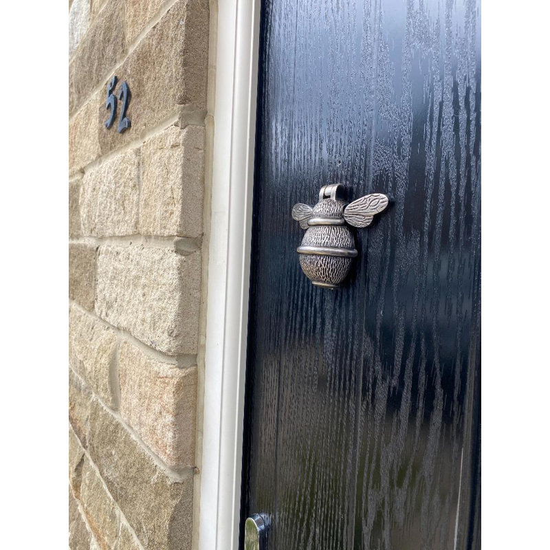 Shannon Bee Door Knocker, Pewter