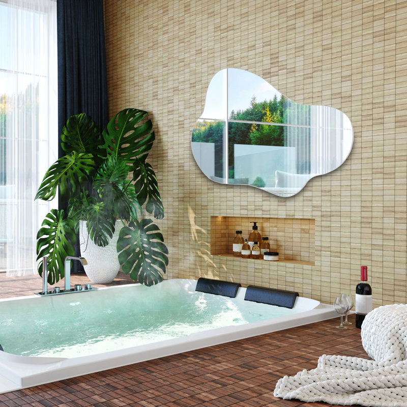 Dayshon Irregular Frameless Floating Mirror