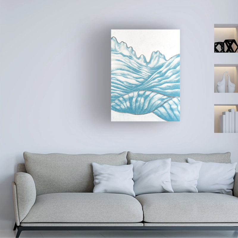 Art mural sur toile tendue «Grace Popp», ondulation II pour décoration de salon, de chambre à coucher ou de bureau - 18 x 24