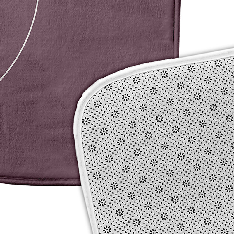 Tapis de bain Nautical Nights, L 21 po x L 34 po, Mauve