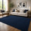 Navy Blue Modern Area Rug