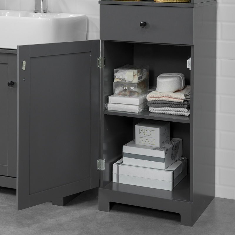 Johnone Linen Cabinet, Dark Gray