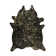 Tapis noir en peau de vache à imprimé animal 6 pi x 7 pi Novelty Houchin