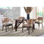 Fauteuil moderne rembourré avec coussin brun Bungalo