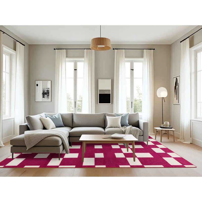 Machine Washable Botanical Area Rug, Rectangle 8' x 10'