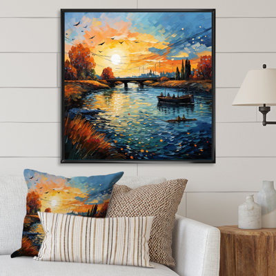 Vangogh The Bridge At Arles II - Vangogh Wall Art by Vincent Van Gogh Painting