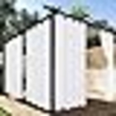 White Outdoor Curtains For Patio Waterproof, 4 Panels - 54 X 84 Inch - Privacy Protection & Light Filtering Curtains Grommet Outside Curtains For Porch, Gazebo, Pergola, Backyard