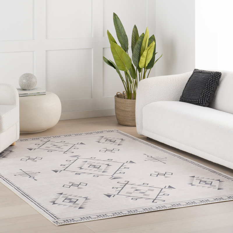 Shenai SplashGuard Machine Washable Area Rug{BIVL30A, Rectangle 8' x 10'