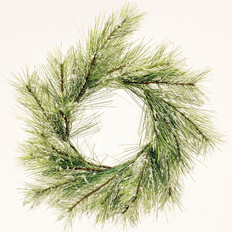 Faux Fir Twig Wreath, 18" H x 18" W x 4" D