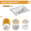 Ensemble de meuble-lavabo mural simple 48 po avec plateau en céramique Narnby-1481189862-1494290473