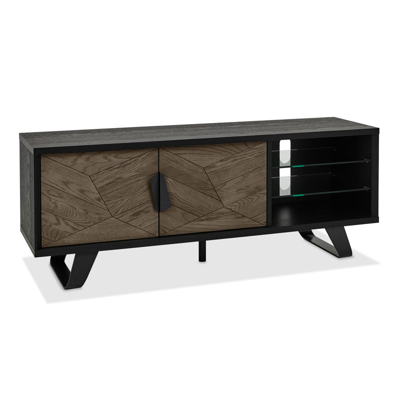 Ashkum TV Stand for TVs up to 55", Weathered Oak