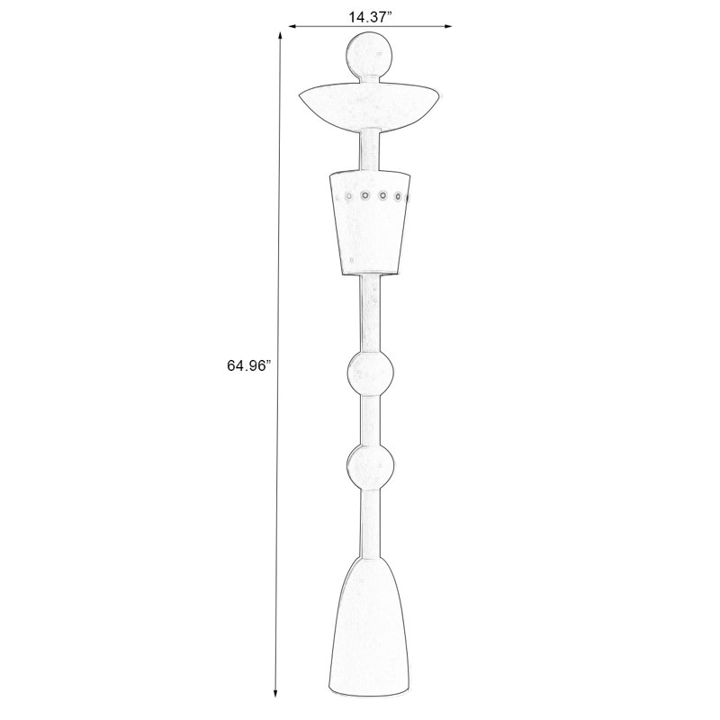 Lampes sur pied en métal blanc